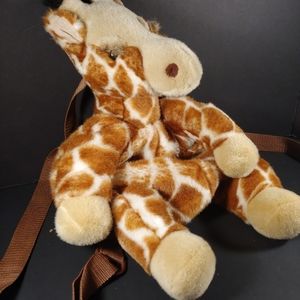Backpack Giraffe Plush with Adjustable Straps